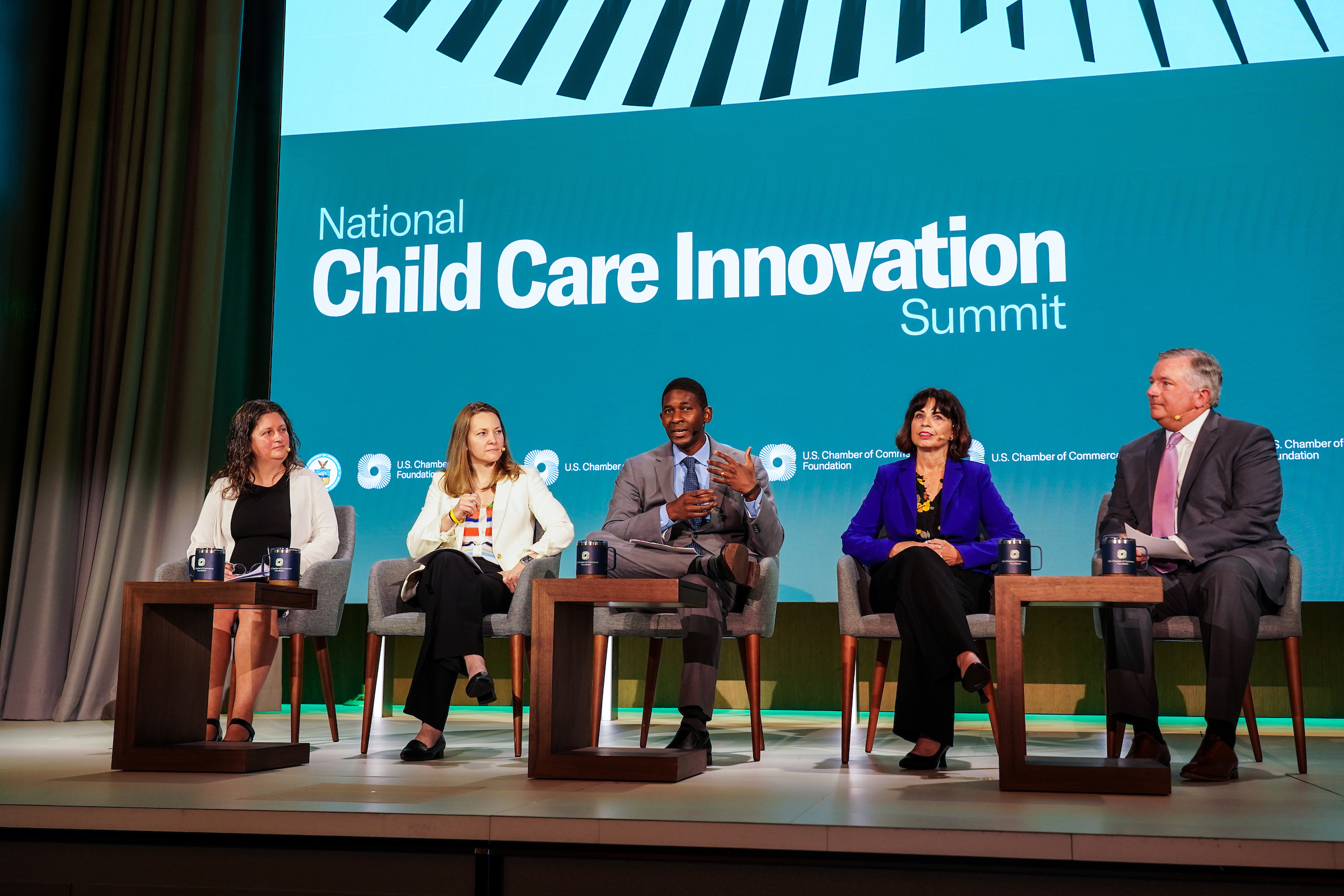 C. Kirabo Jackson speaking on a panel at the National Child Care Innovation Summit