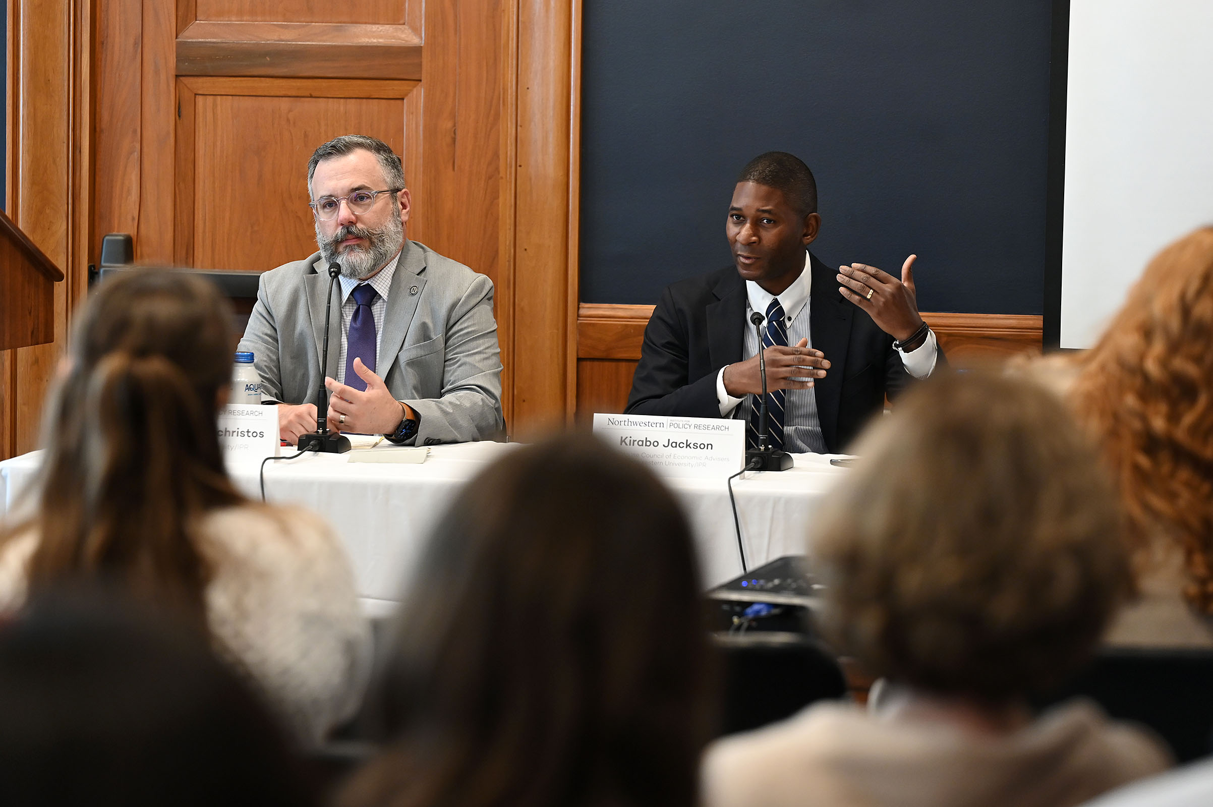 C. Kirabo Jackson speaking at a policy event at the U.S. House of Representatives